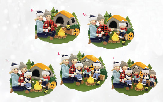 Camping Family Ornament