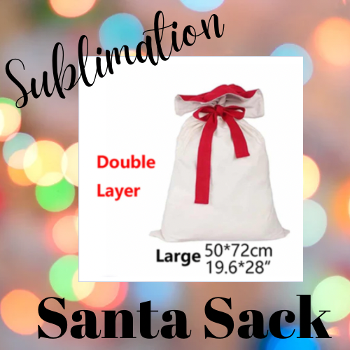Lined Sublimation Santa Sack